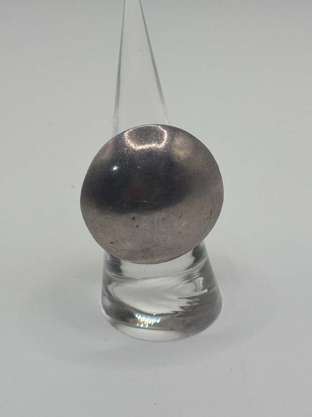 Vintage Sterling Silver 925 Dome Statement Ring Size 7.5